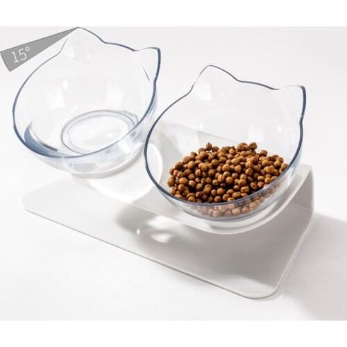 Adjustable Pet Cats Dog Bowls Bowl with Holder Anti-slip Cat Food Dish Pet Feeder Water Bowl For Cats Puppy Small Dogs Supplies