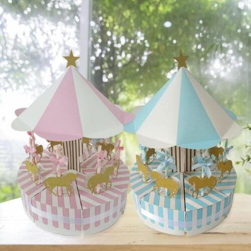 Romantic Carousel Candy Box Wedding Birthday Favors And Gifts Souvenir For Guest Party Favors Gift Candy Box Wedding Decorations