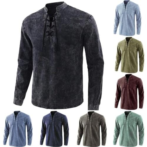 Fashion Men Long Sleeve Outdoor Casual Solid Colors Stand Collar Basic Loose Breathable Quick-drying Shirts Camisa Masculina#g3