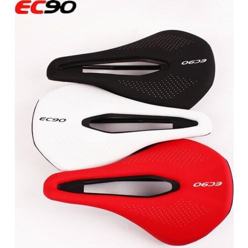 EC90 MTB Bicycle Saddle Seat Gel Leather Comfort Cushion Road Bike Racing Saddle Seats PU Breathable Soft Seat Cushion 240*143mm