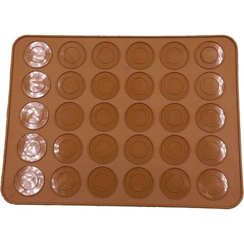 DIY 30-Cavity Cake Pastry Oven Baking Mold Silicone Macaron Mat Baking Mats Sheet Bakeware Tools silicone baking mat