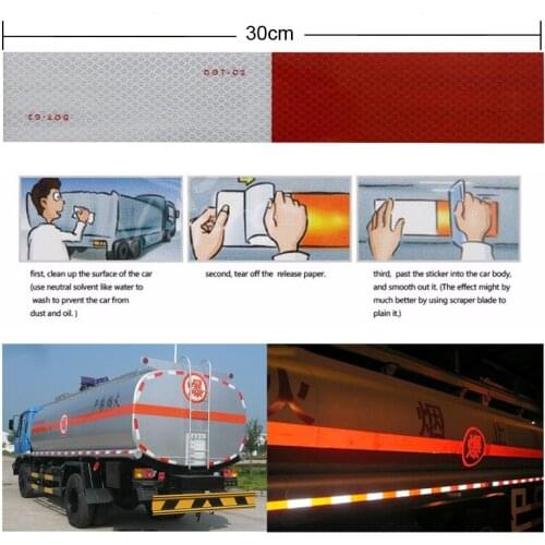 5cmX1m Reflective Conspicuity Diamond Grade Tape, Automotive, Motorcycle, Trailer Tractor Truck Reflectors