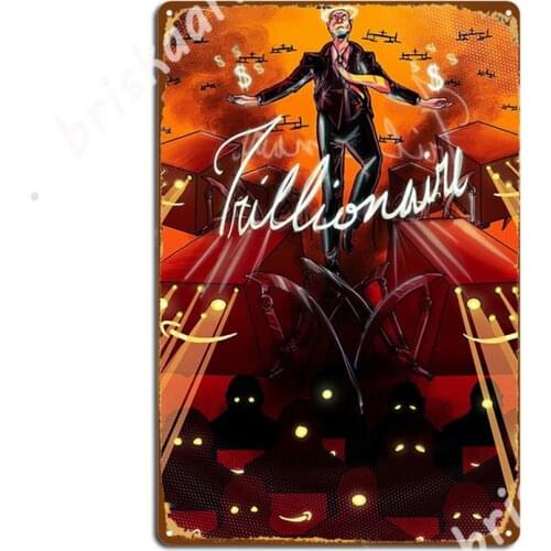 The Smiling God—Jeff Bezos Metal Signs Wall pub pub Garage Printing Garage Decoration Tin sign Posters