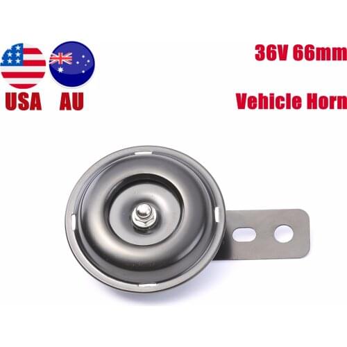 Universal Motorcycle Electric Horn Kit 36V Waterproof Round Loud Horns Speakers for Scooter Moped Dirt Bike ATV