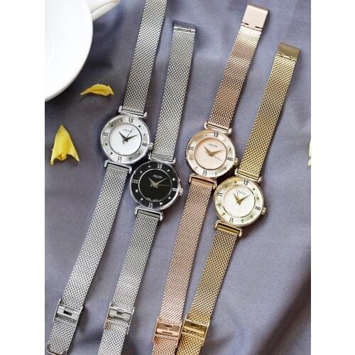 Retro Julius Lady Womens Watch Fashion Hours Dress Simple Stainless Steel Chain Lovely Elegant Girls Birthday Gift Box