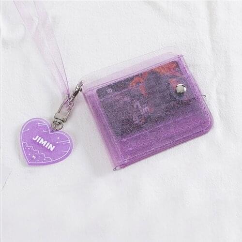 Women Purse PVC Clear Transparent Jelly Bag Mini Money Wallet Card Holder Clear wallet ladies purse wallet Jelly Card Holder