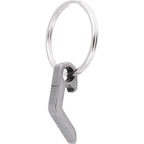 1pc Stainless Steel Multifunctional Key Clasp Outdoor Gadget Titanium Alloy Creative Mini Bottle Opener Can Opener