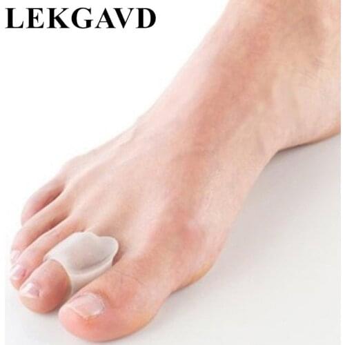 2pcs / Lot Silicone Gel Toe Straightener Separator Bunion Corrector Pain Relief Foot Care Tool Orthopedic Supplies 100% Silicone