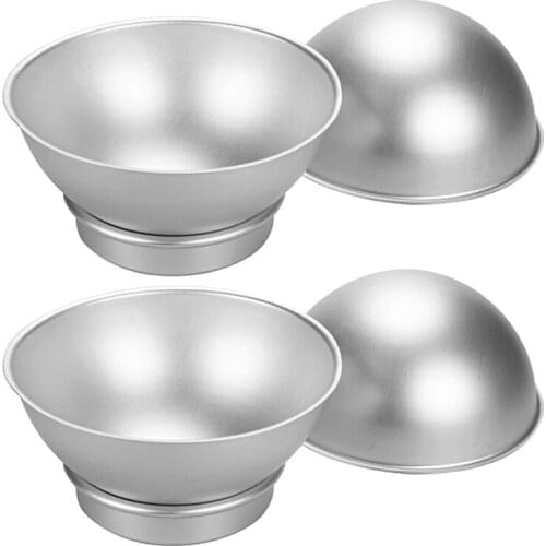 4Pcs/Set Round 3D Ball Shaped Cake Tin Aluminum Cake Pan Decorating Pastry Tools Cake Mold