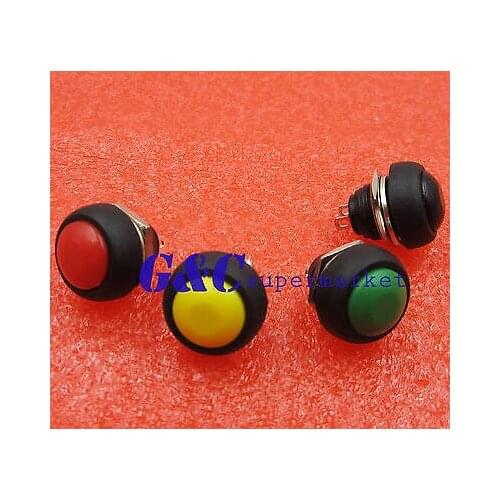 4Pcs Mini 12mm Waterproof Momentary ON/OFF Push Button Round Switch diy electronics