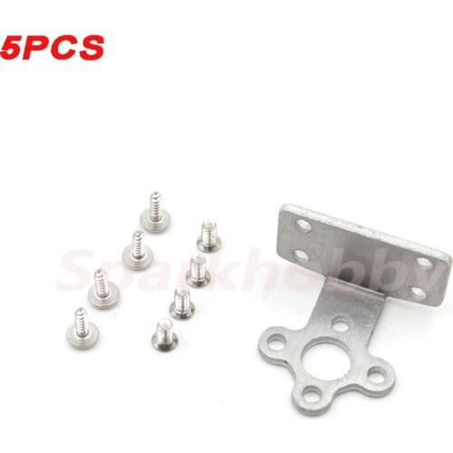 5PCS GWS Aluminum Alloy Brushless Motor Mounting Seat with Mounting Screws Motor Bracket for 2212 2216 RC Fixed-wing Aircraft