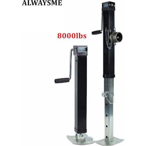 ALWAYSME Marine Boat Square Weld On Pipe Swivel Trailer Jack Load 8000lbs 3632KGS,640-1360mm