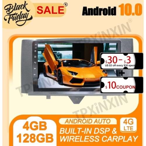 4G+128G Carplay IPS PX6 Android 10 For Benz Smart 2011-2015 Multimedia Player Stereo Tape Recorder GPS Navi Auto Radio Head unit