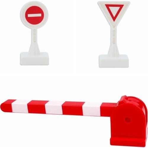 Big Size The Road Sign MOC Single Sale DIY Building Blocks Toys for Children Compatible for Gifts Bricks Educational Accessories