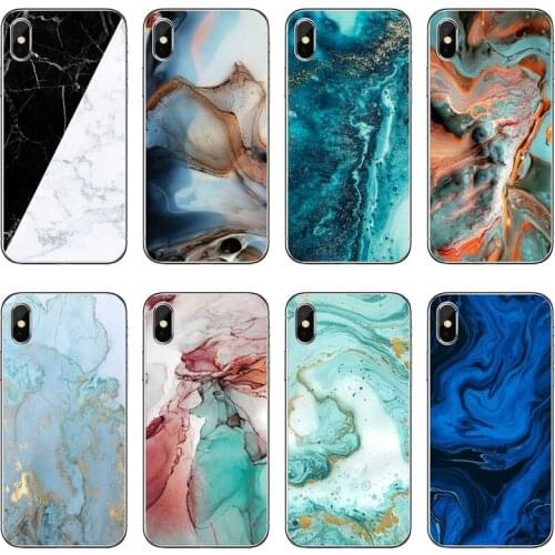 Marble collage print Accessories Phone Case For Huawei P40 P30 P20 Pro P10 P9 Lite Y5 Y6 Y7 Y9 P Smart Plus 2018 2019