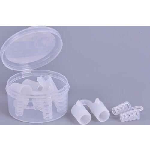 New 8pcs Anti Snoring Nose Clip Breathable Easy Sleep Snore Stopper Aid Nasal Dilators Device Congestion Aid Cones