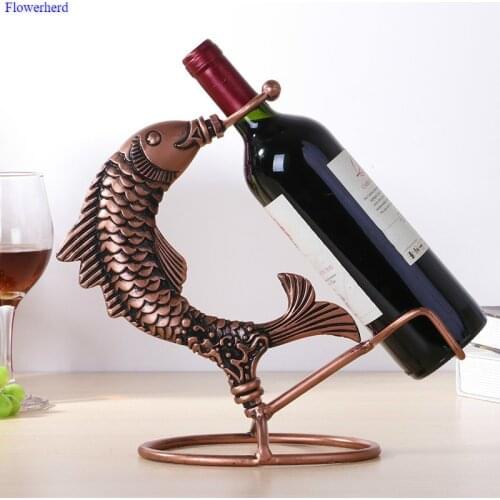 European Creative Iron Wine Rack Decoration Wine Bottle Storage Rack Wine Holder Wine Stand Home Decoration Interior Crafts