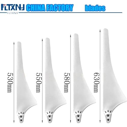 FLTXNY POWER 530/550/580/630mm Nylon Blade 300W 400W 600W 800W New Energy Windmill Horizontal Wind Turbine Generator Blades