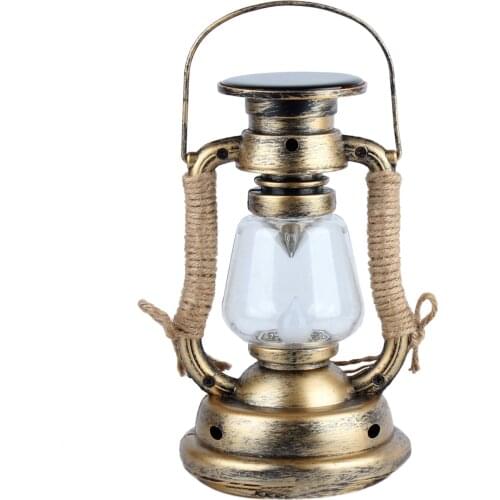 Solar Power Flickering Garden Outdoor Camping Home Decor Retro Reading Lantern Flameless Hanging LED Candle Light Waterproof