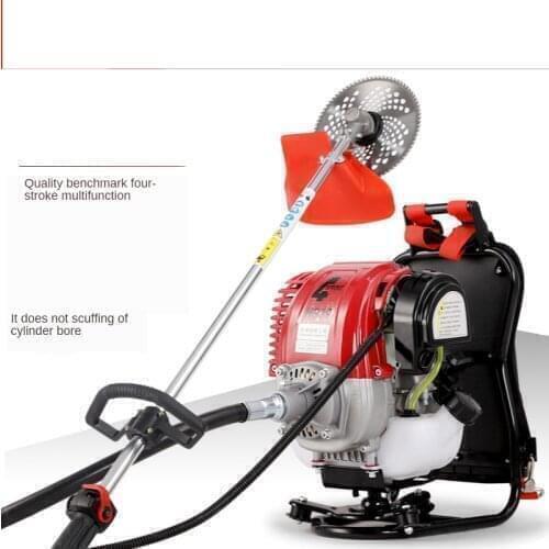 Lawn mower four-stroke backpack type small brush cutter multi-function agricultural gasoline wasteland weeder harvester
