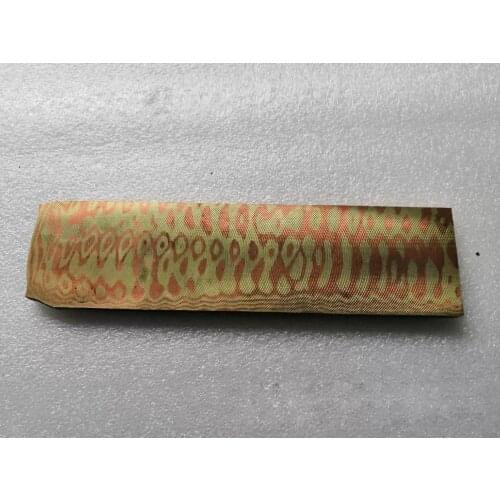 Custom Handmade Brass Damascus DIY Material Brass Damascus Billet
