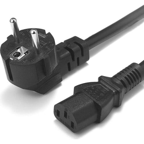 Projector EU Power Cable 1m 1.5m 6ft IEC C13 Power Cord For LG TV Printer Dell PC Computer Monitor PSU Antminer DJ Stage Lights
