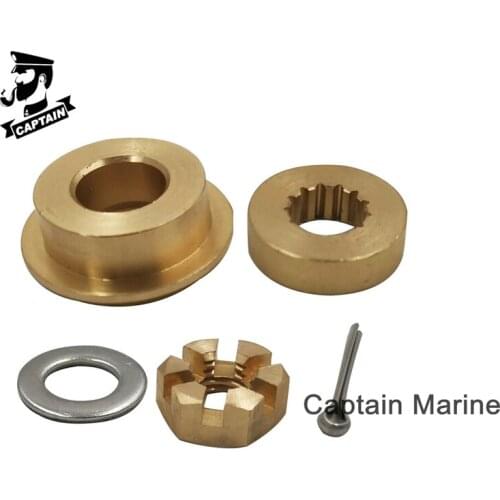 8-15HP Hardware Kit Thrust Washer/Spacer/Nut/Cotter Pin for Evinrude/Johnson/BRP Outboard Propeller 8HP 9.9HP 15HP