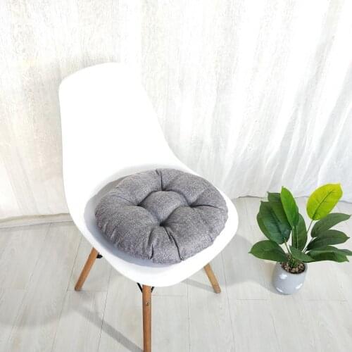 40*40cm Round Cotton And linen Style Cushion Round Meditation Chair Cushion Seat Pads Bar Dining Chair Garden Floor Cushion 2021