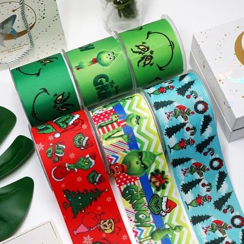 DIY Handmade Materials Printed Grosgrain Ribbon 50 Yard Per Size 23408