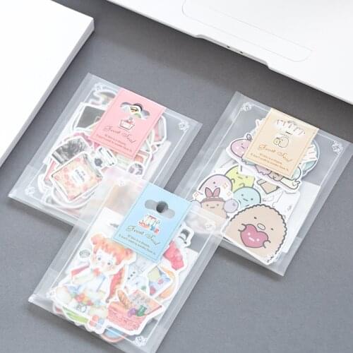 New One Pack Cartoon Girl Decorative Sticker Set Diary Album Label Stickers DIY Stationery Stickers Gift Diary Deco Pack