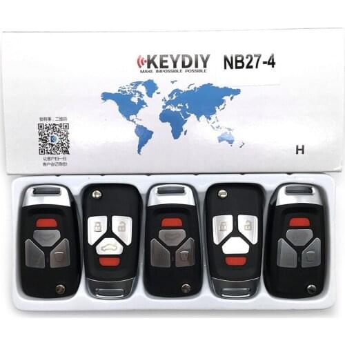 5pcs KEYDIY KD900 NB Series Remote Control KD NB27-3+1Key for KD900+ Key Programmer URG200 Machine