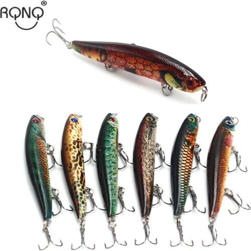 Rqnq Fishing Lure 3D Eye Fish Fishing Bait9.3cm /7.9g Artificial Bait With 3 Treble Hooks Lure Tackle For Outdoor Fishing