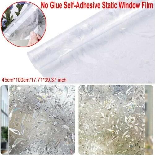 Self Adhesive Privacy Window Film Sticking Smooth Glass Doors Shower Membrane Tool Paste Surfaces K1O0