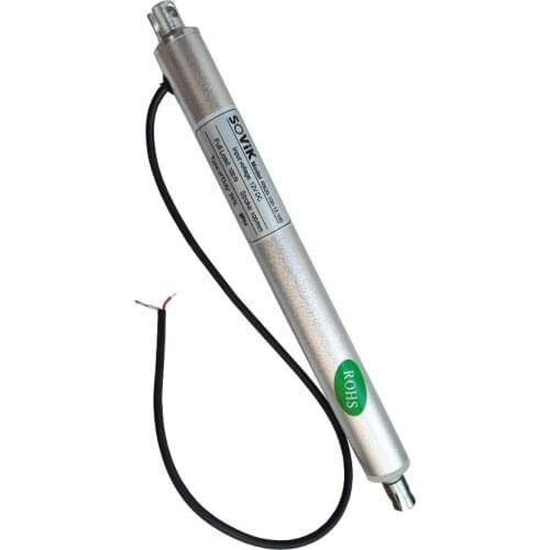 SOVik 4 inch 100mm Stroke Micro Light Linear Actuator 12V DC Motor 100N Max Load Speed 12mm/s Built in Limit Switch
