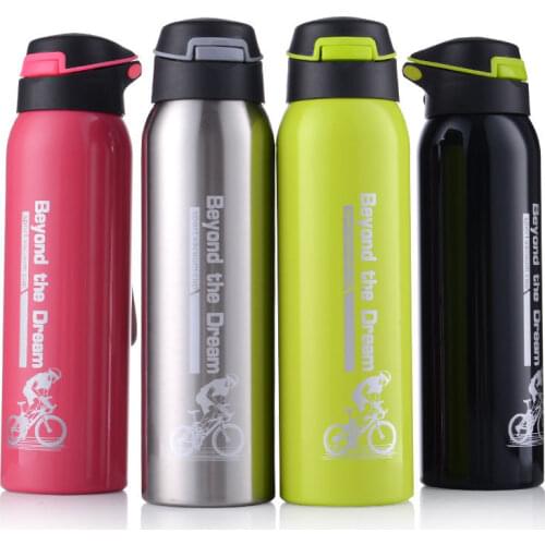500ML Sport Thermos Water Bottle Thermo Mug Stainless Steel Vacuum Flask Mug with Straw Insulation Cup Thermoses Tthermal Bottle