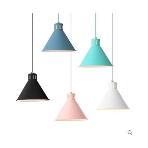 Nordic colorful led Pendant Light Denmark Home foyer Modern Hanging Lamp metal Lampshade Bedroom/Kitchen island pendant Light