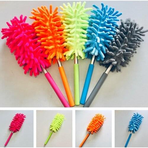 Telescopic Handle Extendable Magic Cleaning Feather Brush Washable Home Dust Removal Tool Microfibre Duster Feather Brush