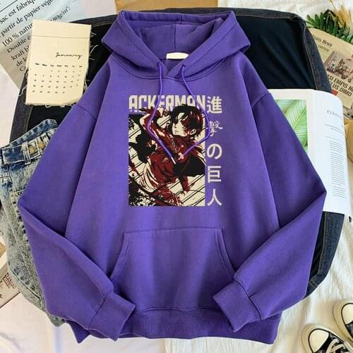 Anime Attack On Titan Hoodie Male Crewneck Hip Hop Hooded Sweatshirts Street Casual Style Clothing Fleece Comfortable Tracksuits