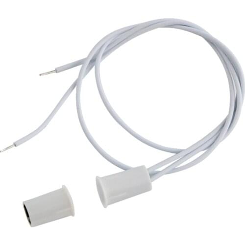 Recessed Wired Security Window Door Contact Sensor Alarm, Home Security Alarm, Magnetic Contact for Window Door Security, White