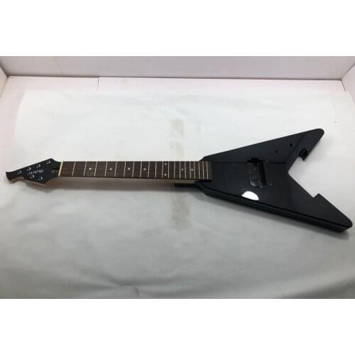 High quality V-type electric guitar, Paulownia, maple neck, red sandalwood fingerboard - stock, slightly defective