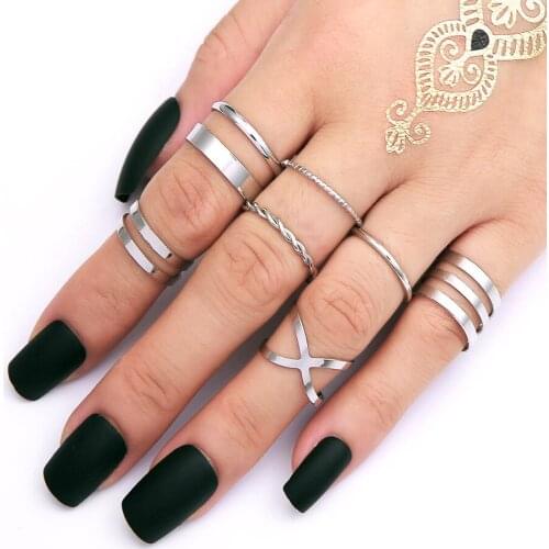 2021 Trend Fashion New Jewelry Japan and South Korea Cross Popular Ring Personality Index Finger Joint Exaggerated Female Ring
