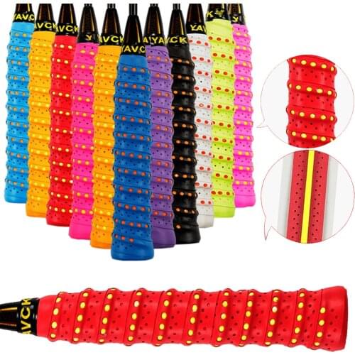 1pc Anti-slip Absorb Sweat Racket Tape Handle Grip Tennis Badminton Squash Band Grip Tape Anti-skid Headbands Hair Sweat Band