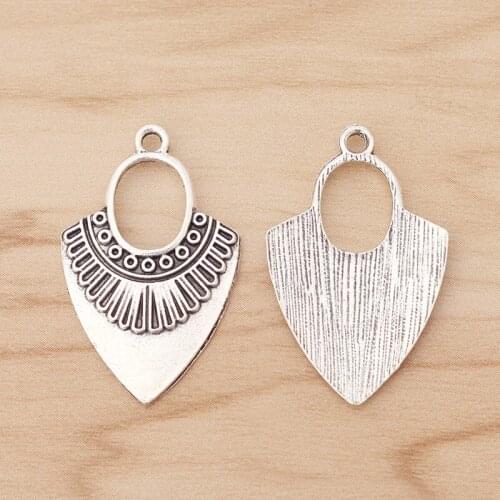 10 Pieces Boho Bohemia Charms Pendants for Earring Jewellery Making Findings 31x20mm