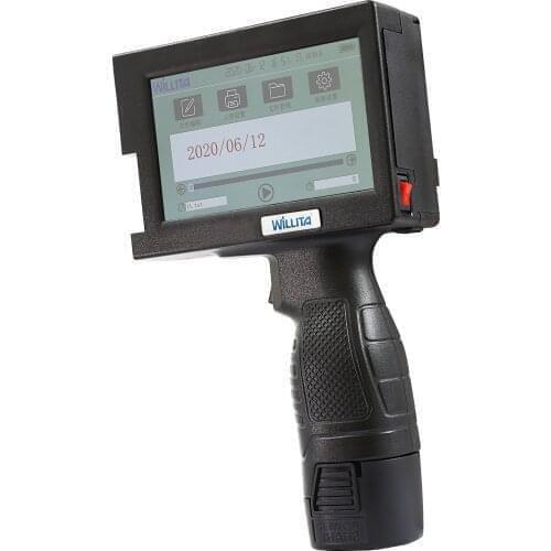 2 Portable Handheld Inkjet Printer Hand Jet Printer Production Expire Date Batch Code Serial Number Barcode QR Code