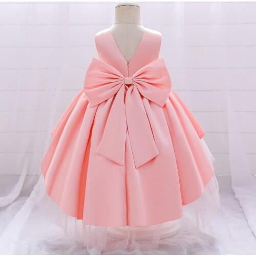 2021 Formal Mermaid 1 2 Year Birthday Dress For Baby Girl Clothes Lace Princess Baptism Beads Dress Kids Infant Vestidos