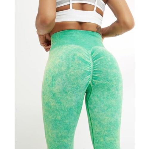 ATHVOTAR Sexy Women High Waist Leggins Fitness Push Up Gym Push Up Leggings Sports Retro Wash Femme Seamless Legging