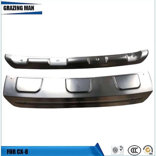 Car Staineless Steel Bumper Guard for CX-8 Front and Rear Protector Plate Skid Plate