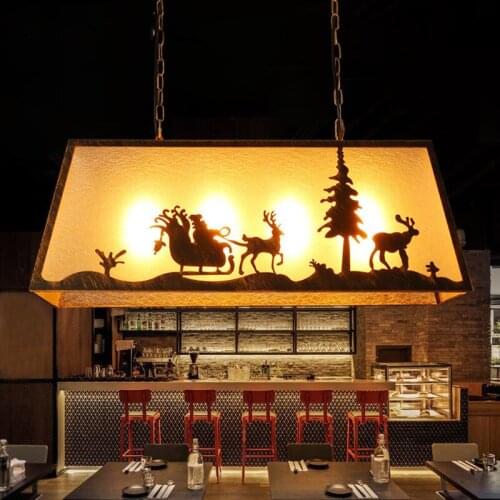 Money making: deer, deer, American style country chandelier, boy and girl, childrens room, bedroom lamp, Art Chandelier