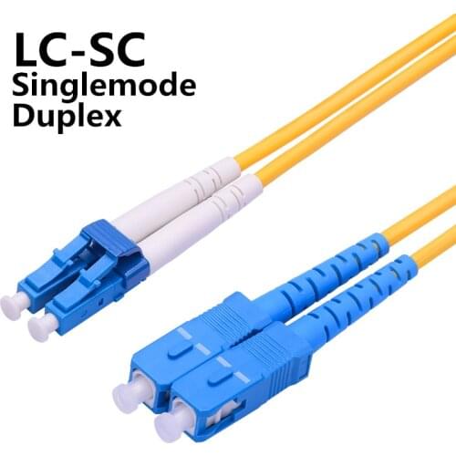 LC to SC Singlemode Duplex Optical Fiber Patch Cord Cable LC/PC-SC/PC 5m LC-SC 9/125 3m 10m 20m