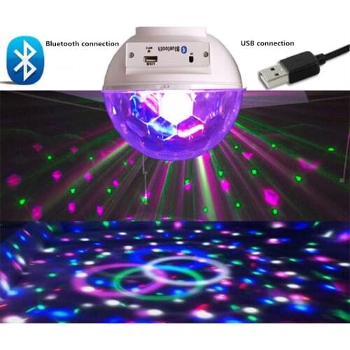 E27 Moon Lamp Projector Stage Lamp RGB USB Flash 360 Portable Bluetooth Speaker MP3 KTV Bar Lamps Brithday Party Gift